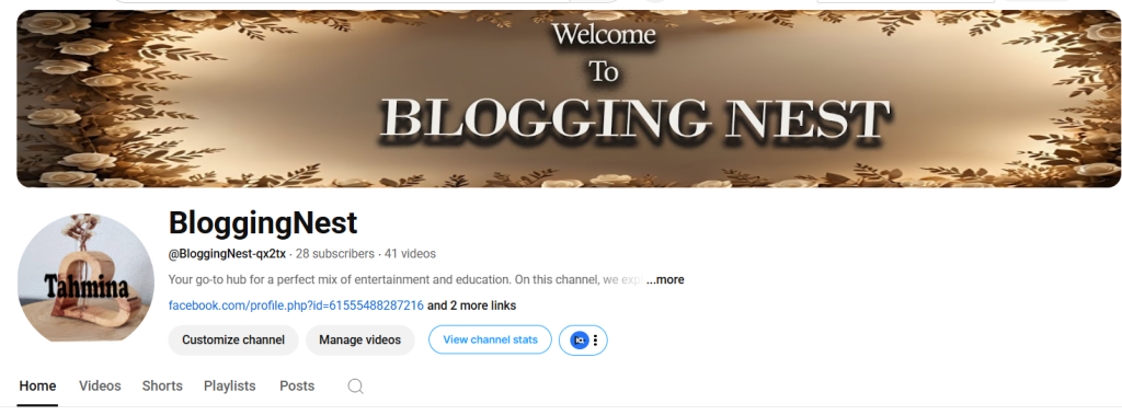 Boost sheba ,youtube channel creat
