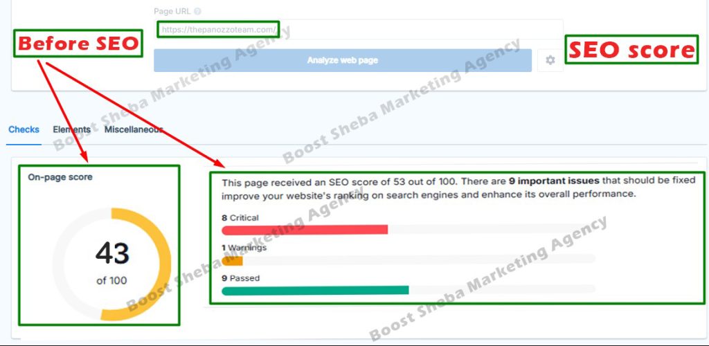 Website analysis report